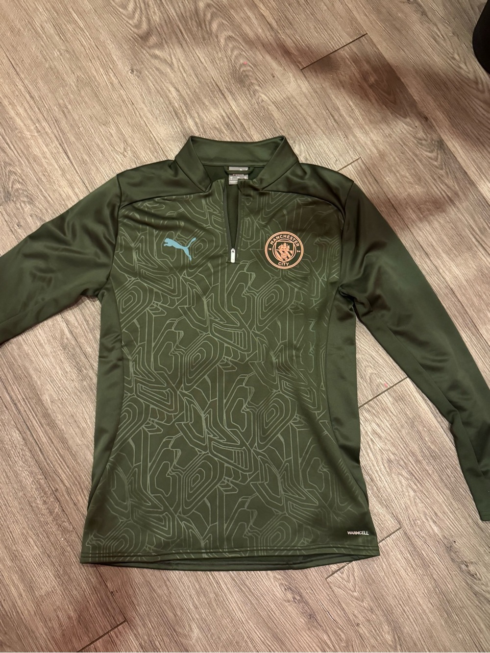 Puma Olive Green Long-Sleeve Training Manchester City NWOT